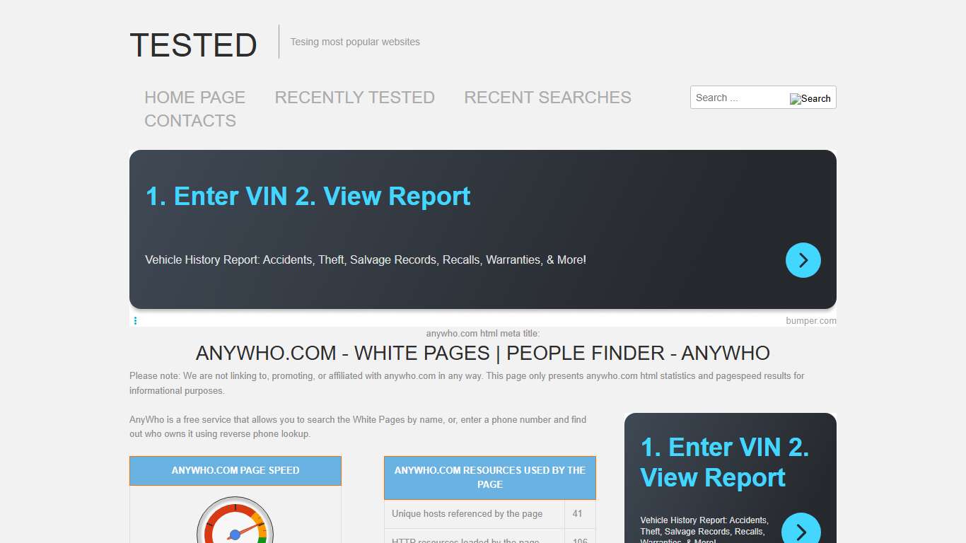 anywho.com White Pages People Finder - AnyWho